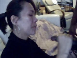 Busty Asian bitch 色情视频18 passionately rides on interracial sex a standing phallus